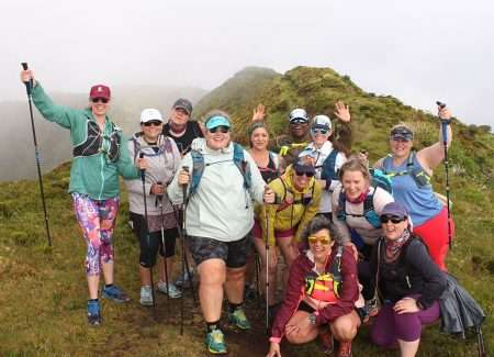 trailrunning people in the azores